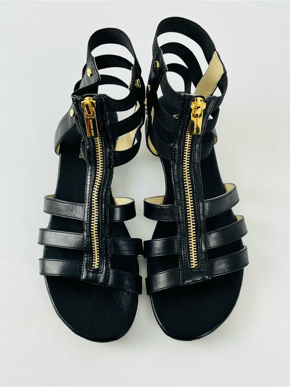 MICHAEL Michael Kors "Codie" Vachetta Leather Gladiator Sandals Size 7.5 - Picture 13 of 14